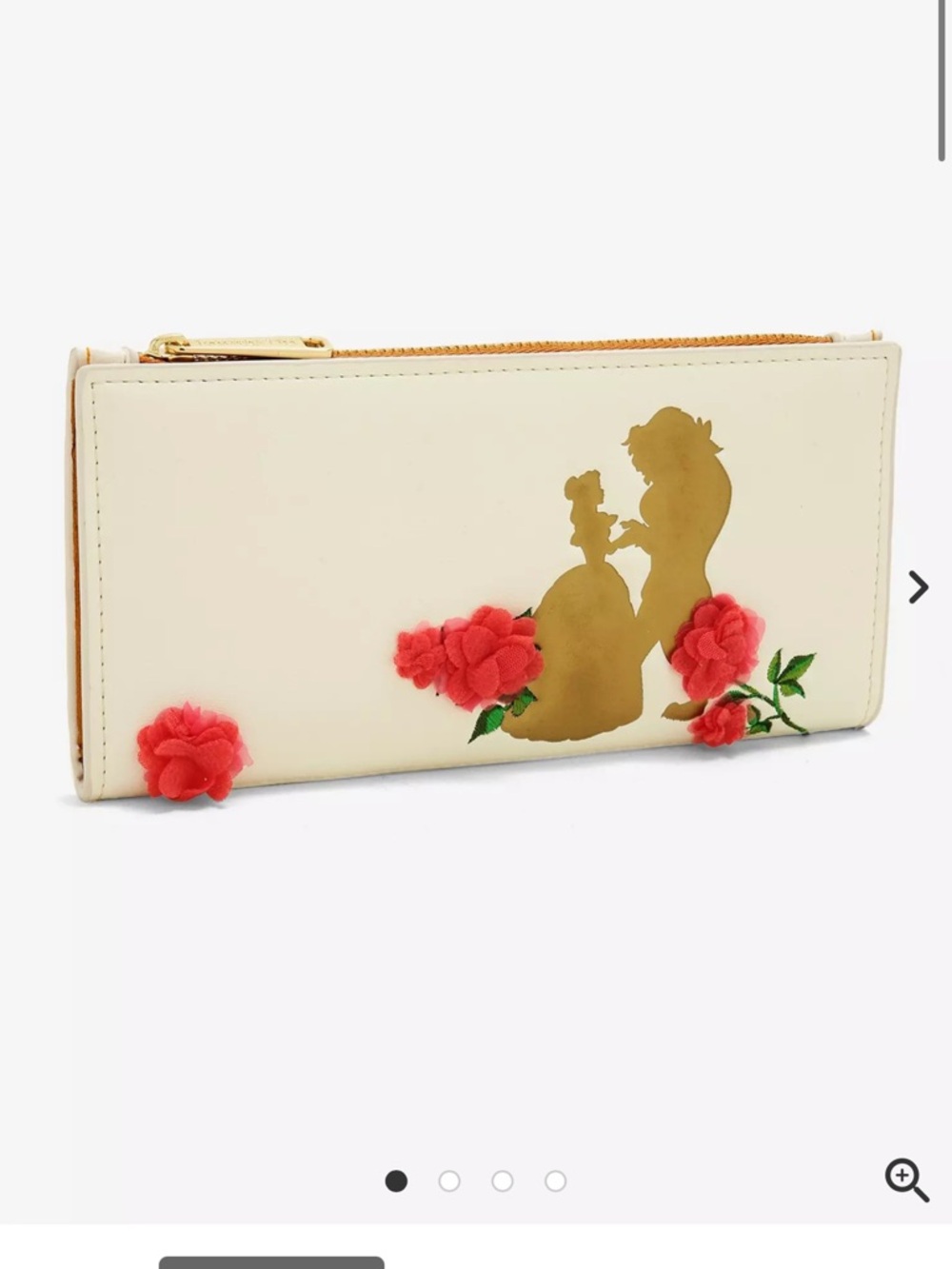 Loungefly Disney Beauty and the Beast Organza Rose Wallet - Picture 5 of 5